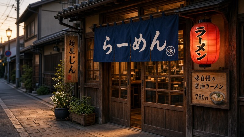 店の入口まわり。雰囲気の見本写真