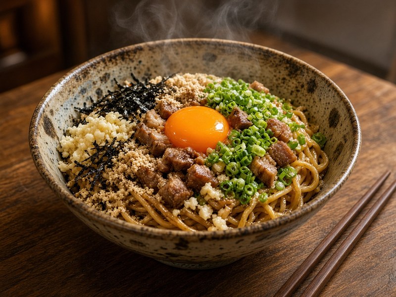 濃厚まぜそば。雰囲気の見本写真