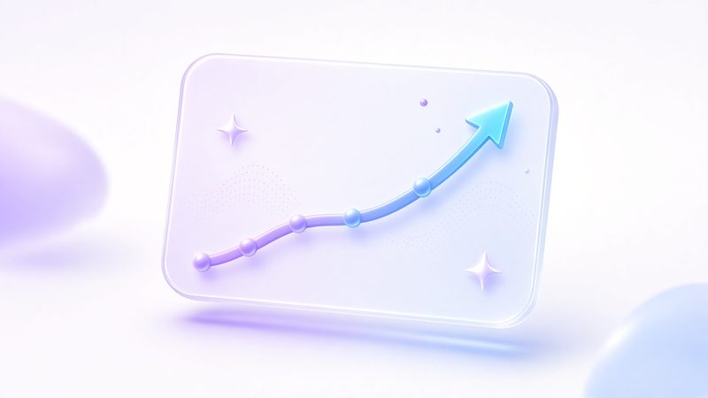アクセスの推移グラフ。雰囲気の見本画像
